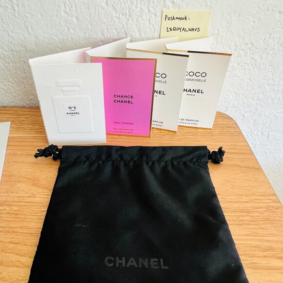 CHANEL Perfume Sample LOT, Chance Eau Tendre, N°5 L'EAU, Coco Mademoiselle - Picture 2 of 2